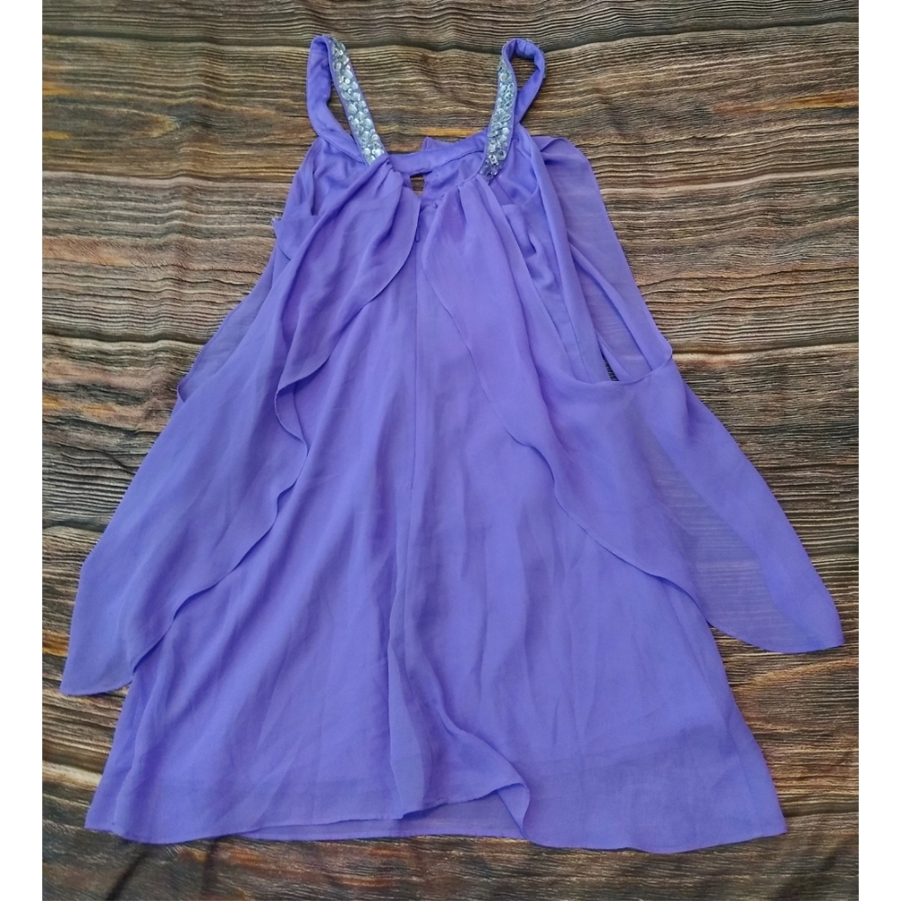 Hailey by Logan lavender dressy tank top juniors